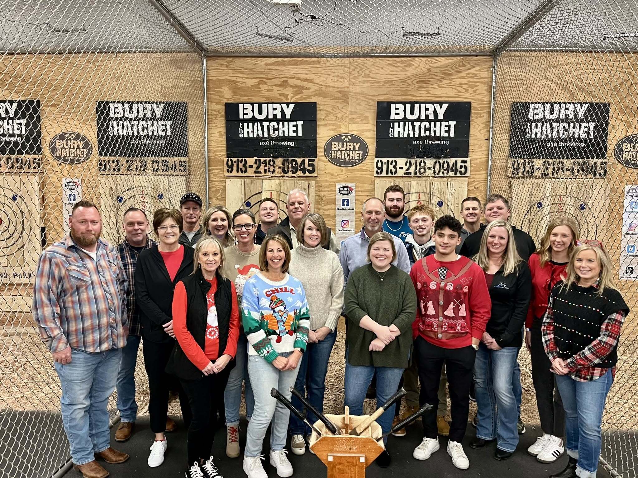 Team Axe Throwing Outting